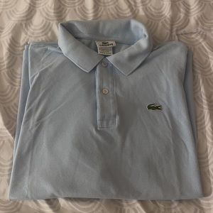 Light Blue Lacoste Collared Top